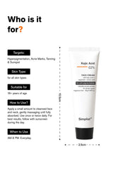Kojic Acid 2% Face Cream Simplist