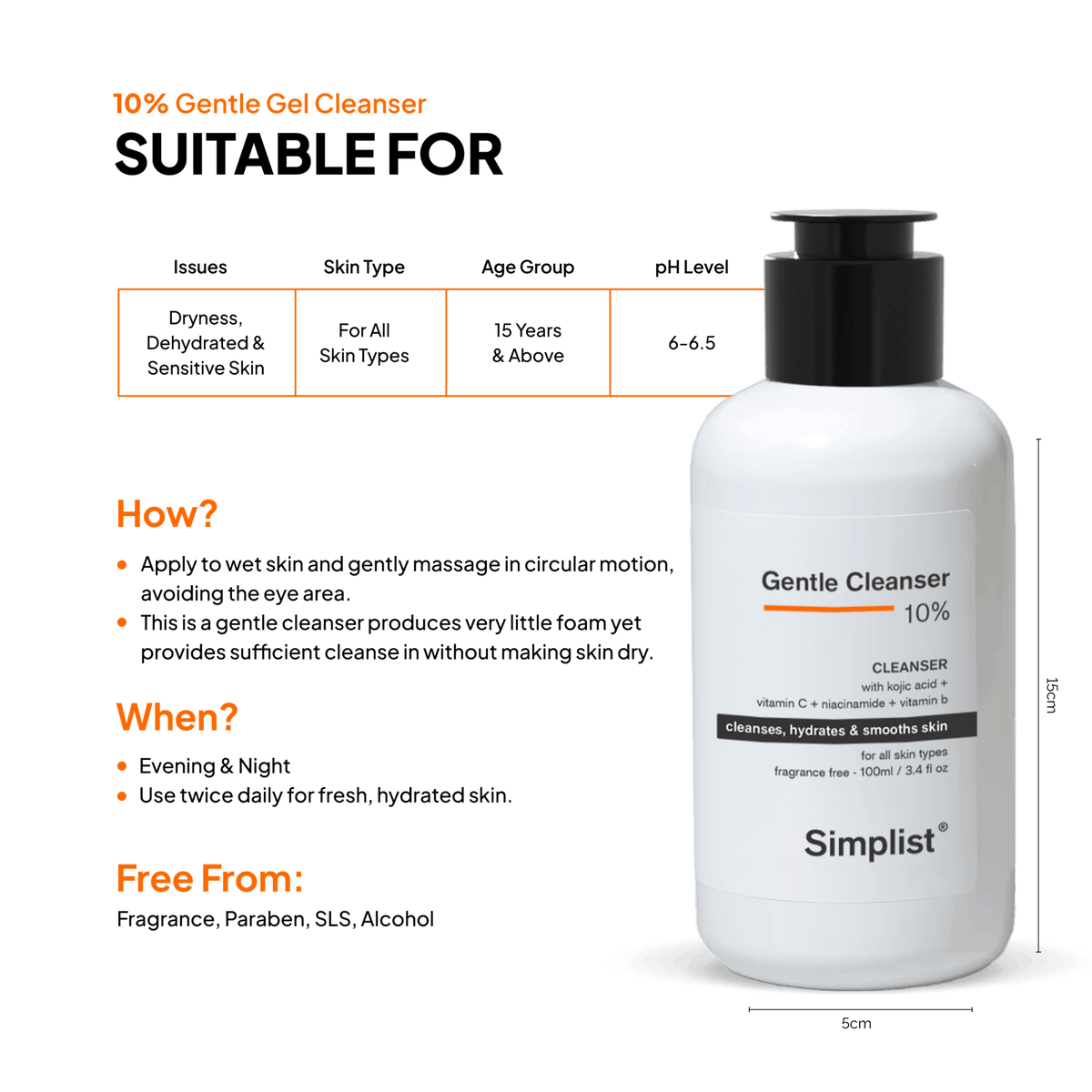 10% Gentle Cleanser - Simplist