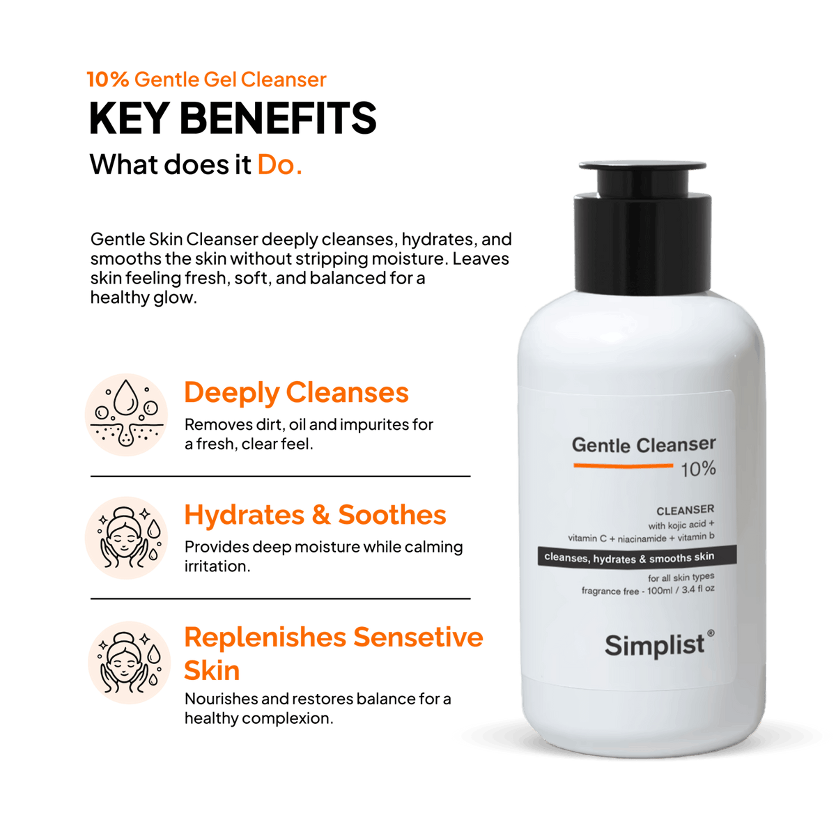 10% Gentle Cleanser - Simplist