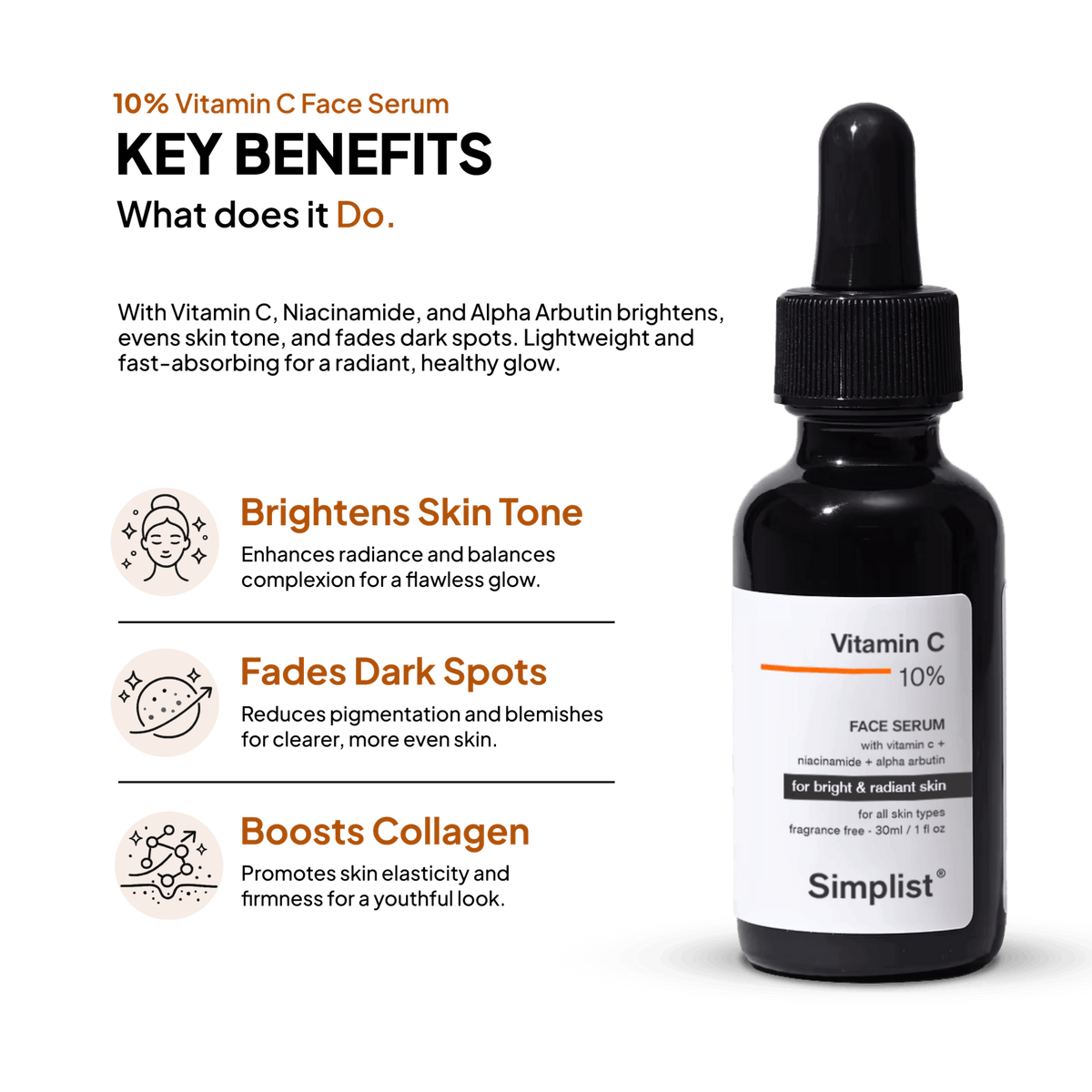 10% Vitamin C Serum - Simplist