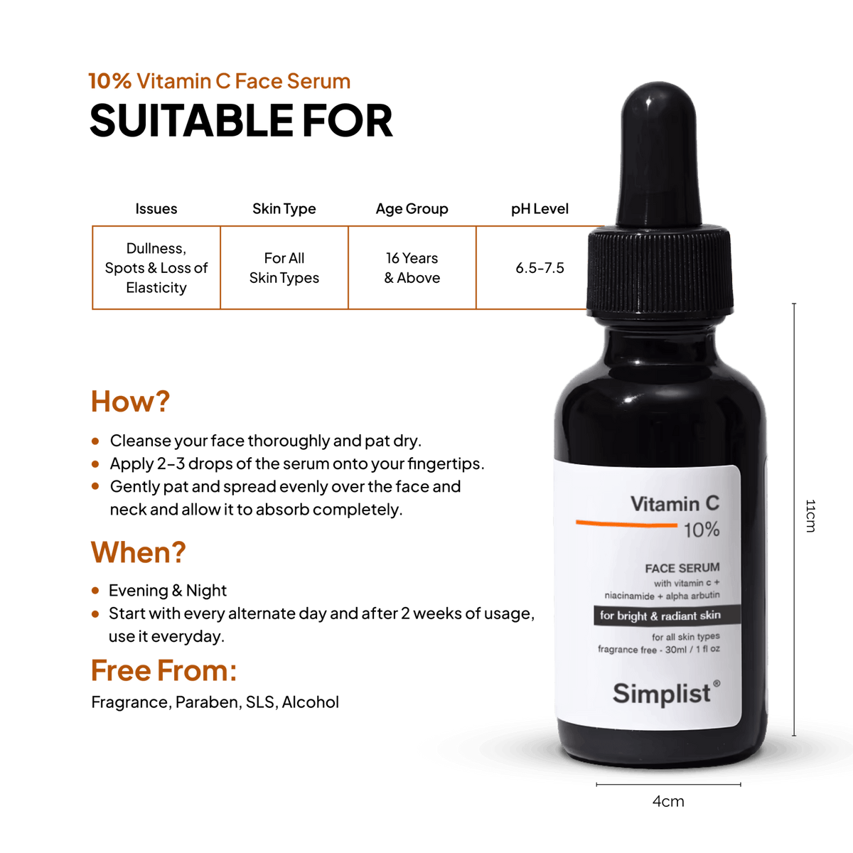 10% Vitamin C Serum - Simplist