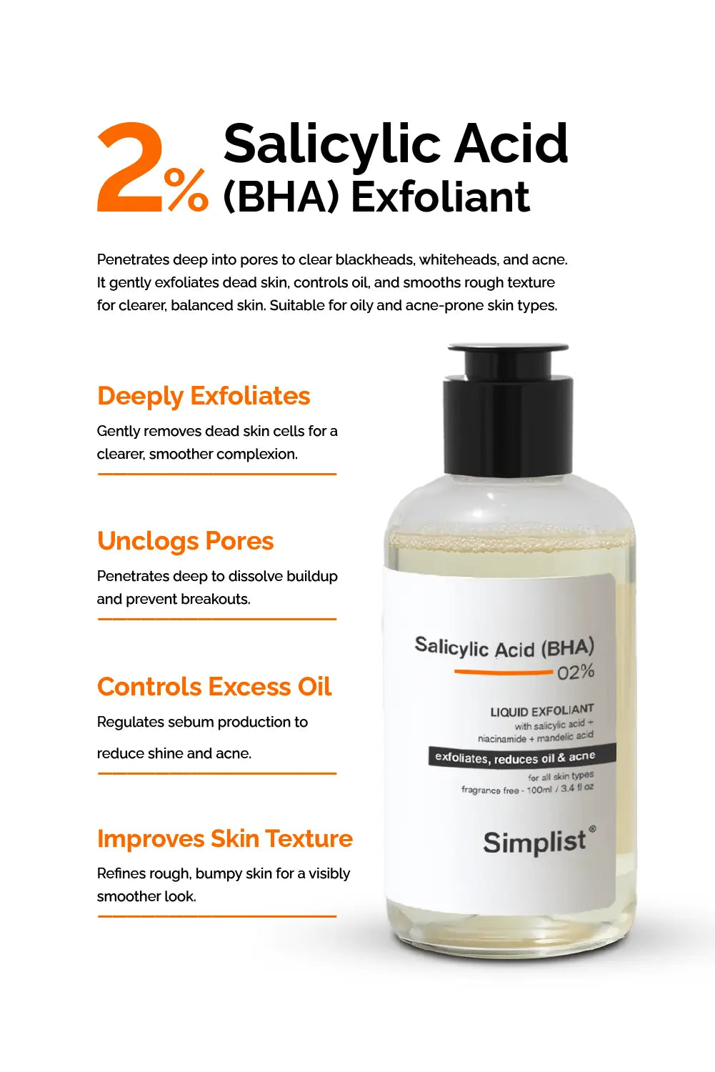 BHA 2% Liquid Exfoliant Toner Simplist
