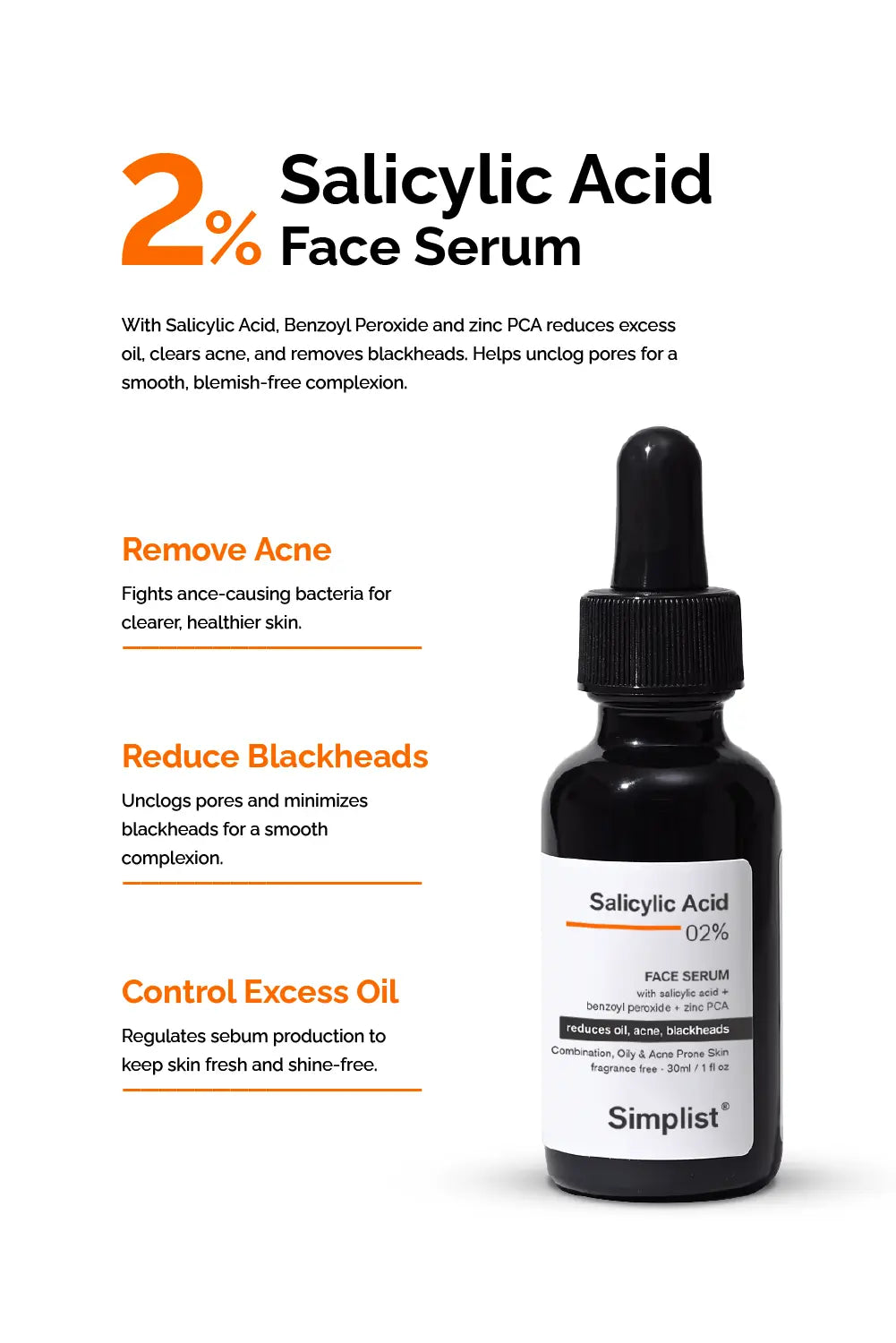 Salicylic Acid 2% Face Serum Simplist
