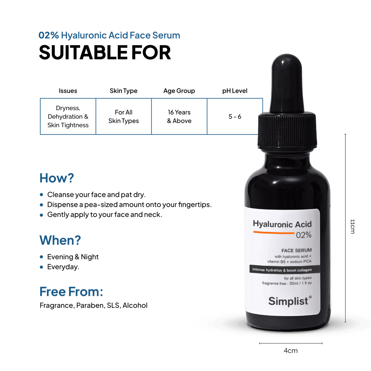 2% Hyaluronic Acid Serum - Simplist