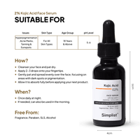 2% Kojic Acid Serum - Simplist