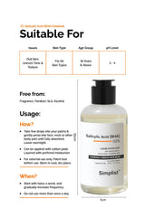 BHA 2% Liquid Exfoliant Toner Simplist
