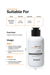 Kojic Acid 2% Gel Foaming Cleanser Simplist