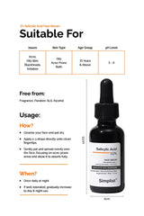 Salicylic Acid 2% Face Serum Simplist