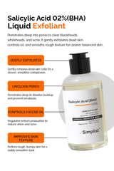 Salicylic Acid (BHA) 2% Liquid Exfoliant