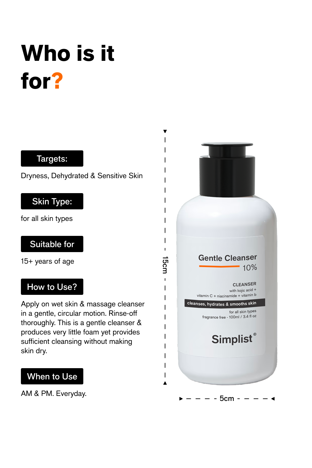 10% Gentle Skin Cleanser