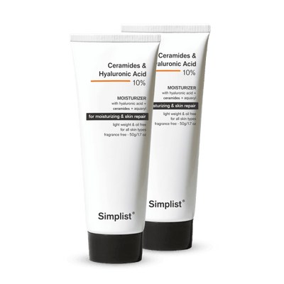 Ceramides & Hyaluronic Acid Moisturizer - Combo - Simplist