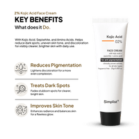 Kojic Acid 2% Face Cream - Simplist