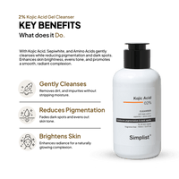 Kojic Acid 2% Gel Cleanser - Simplist