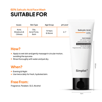 Salicylic Acid 2% Face Wash - Simplist
