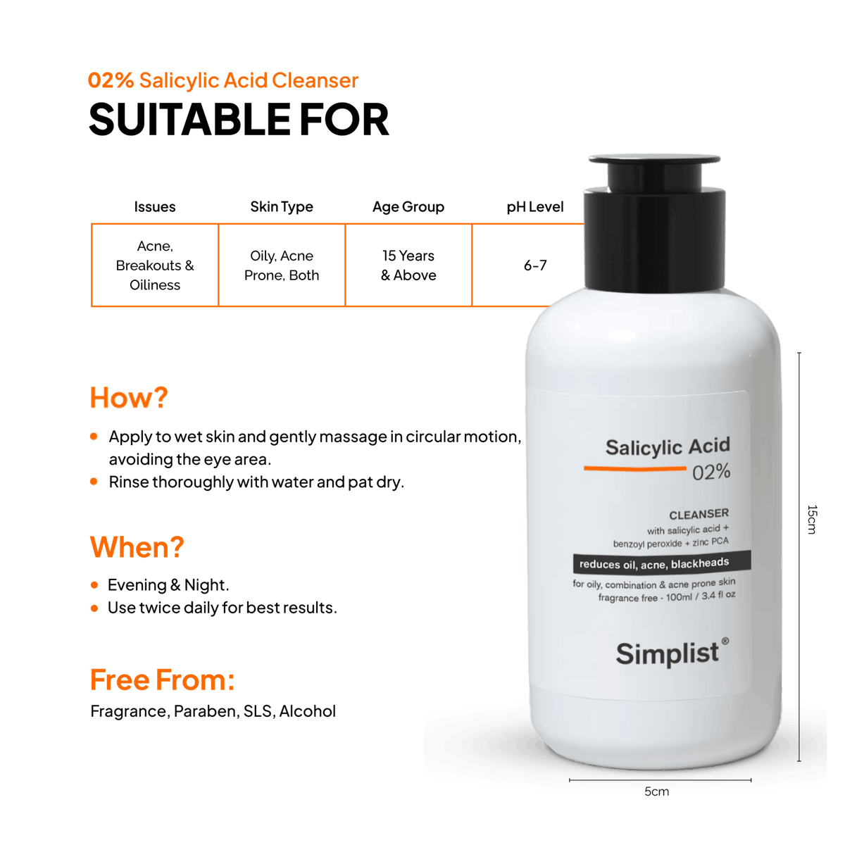 Salicylic Acid 2% Gel Cleanser - Simplist