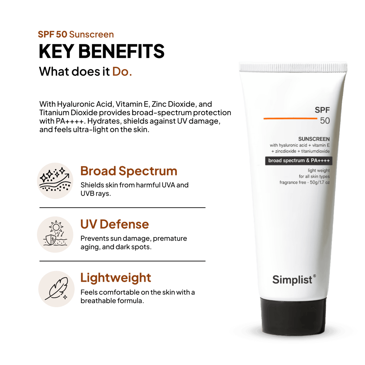 SPF 50 Sunscreen - Simplist