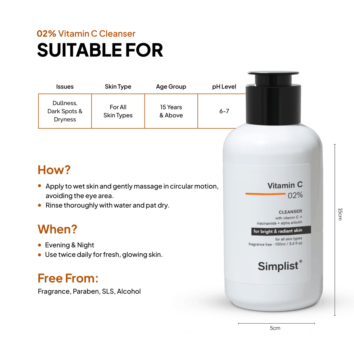 Vitamin C 2% Gel Cleanser - Simplist